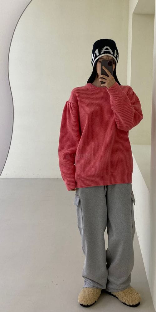 ANOTHER AVENUE - Korean Children Fashion - #Kfashion4kids - Sleeve Shirring Boxy Knit Tee - 5