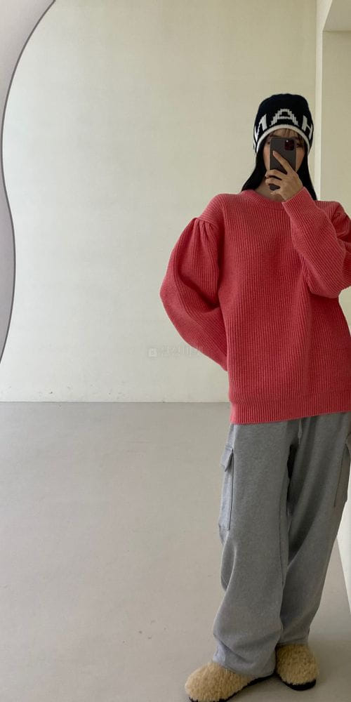 ANOTHER AVENUE - Korean Children Fashion - #Kfashion4kids - Sleeve Shirring Boxy Knit Tee - 6