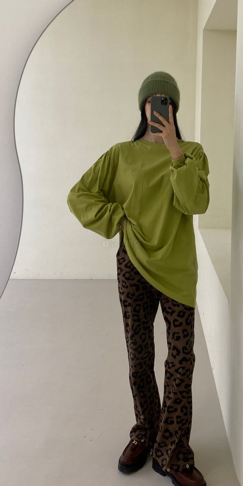 ANOTHER AVENUE - Korean Children Fashion - #Kfashion4kids - Rib leopard Pants