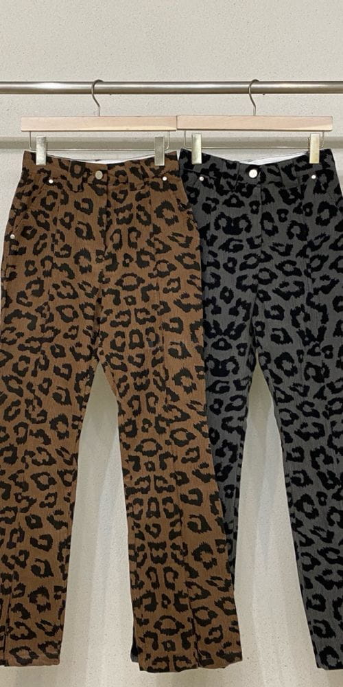 ANOTHER AVENUE - Korean Children Fashion - #Kfashion4kids - Rib leopard Pants - 5