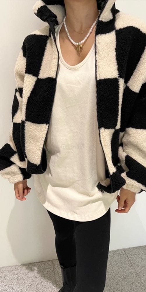 ANOTHER AVENUE - Korean Children Fashion - #Kfashion4kids - Chess Jumper
