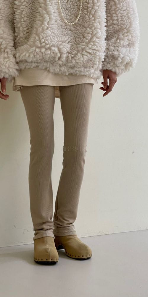 ANOTHER AVENUE - Korean Children Fashion - #Kfashion4kids - Fleece Long Leggings