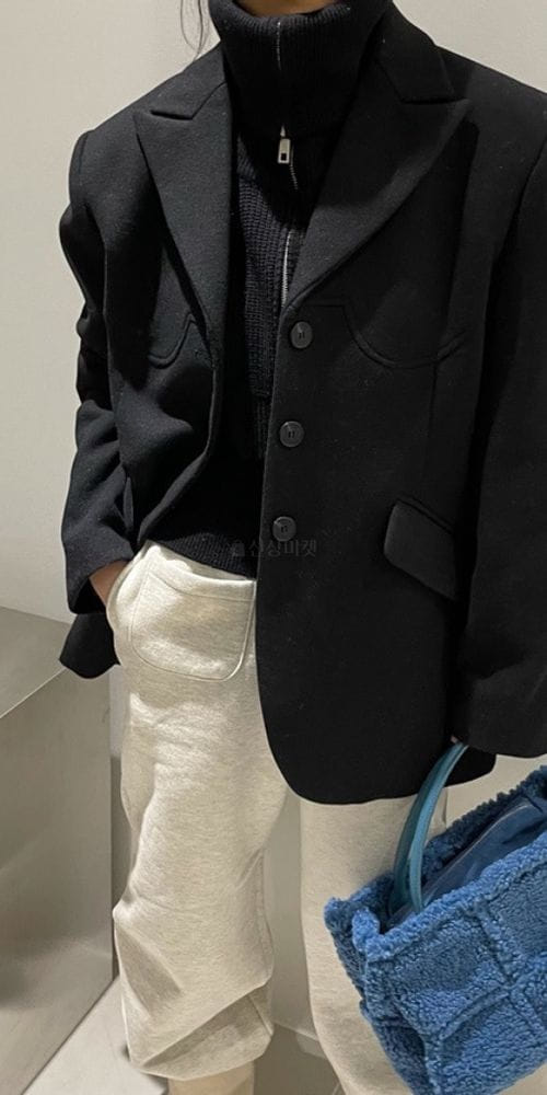 ANOTHER AVENUE - Korean Children Fashion - #Kfashion4kids - Herringbone Line Jacket