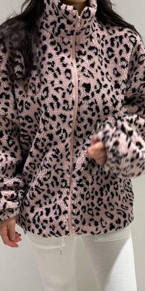 ANOTHER AVENUE - Korean Children Fashion - #Kfashion4kids - Leopard Dumble Jacket