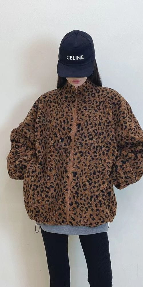 ANOTHER AVENUE - Korean Children Fashion - #Kfashion4kids - Leopard Dumble Jacket - 11