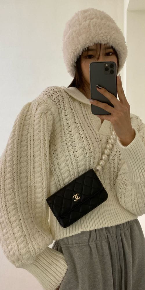 ANOTHER AVENUE - Korean Children Fashion - #Kfashion4kids - Big Twist Collar Knit Tee