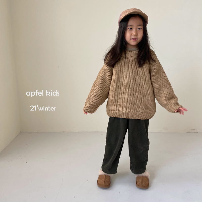 APFEL - Korean Children Fashion - #Kfashion4kids - Harvard Knit Top - 6