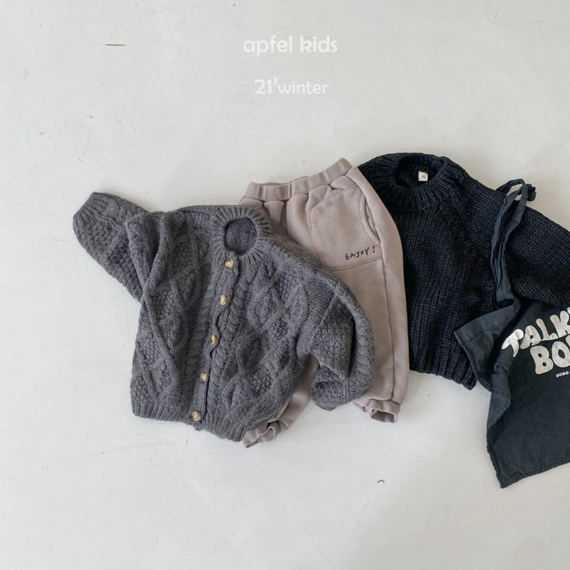 APFEL - Korean Children Fashion - #Kfashion4kids - Trabi Button Knit Top