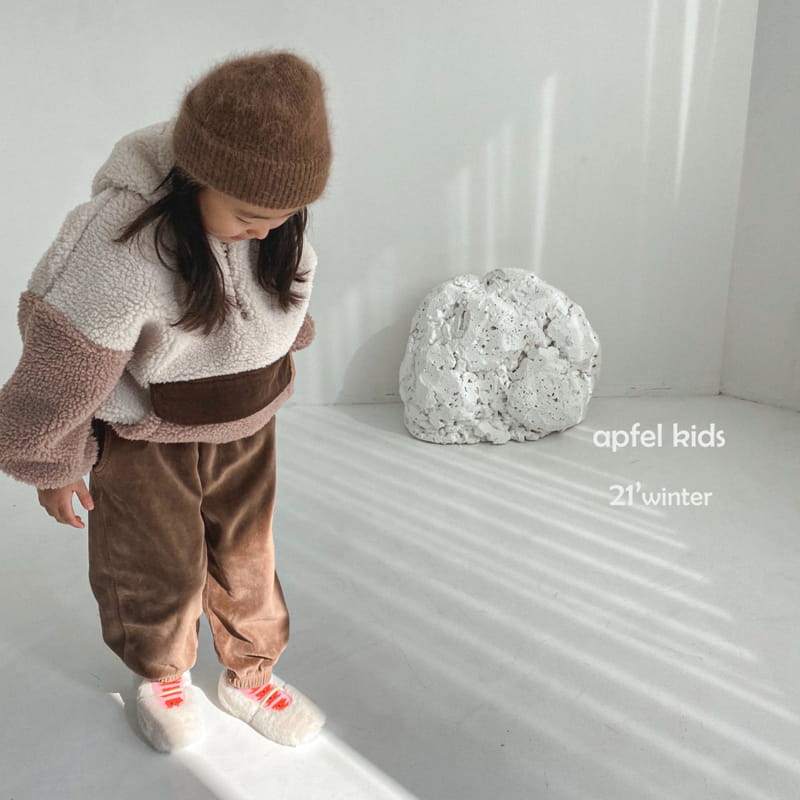 APFEL - Korean Children Fashion - #Kfashion4kids - Winter Velvet Jogger Pants - 6