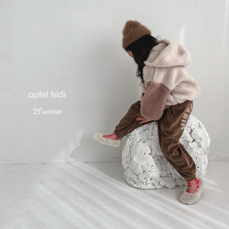 APFEL - Korean Children Fashion - #Kfashion4kids - Winter Velvet Jogger Pants - 8