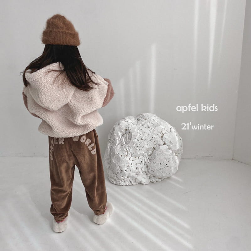 APFEL - Korean Children Fashion - #Kfashion4kids - Winter Velvet Jogger Pants - 9