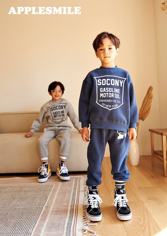 APPLESMILE - Korean Children Fashion - #Kfashion4kids - Oil Sweatshirt - 2