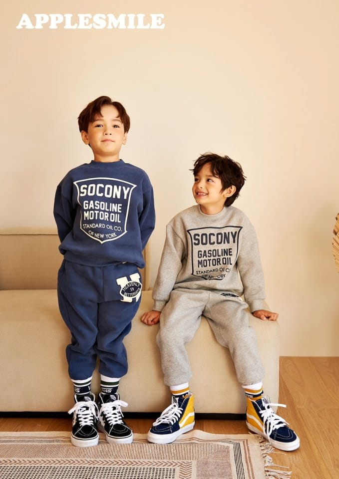 APPLESMILE - Korean Children Fashion - #Kfashion4kids - Oil Sweatshirt - 3