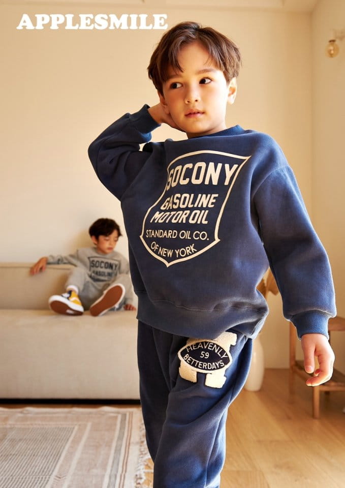 APPLESMILE - Korean Children Fashion - #Kfashion4kids - Oil Sweatshirt - 4