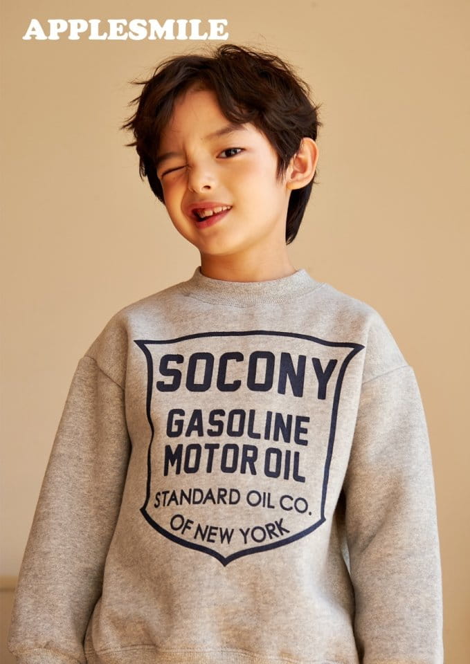 APPLESMILE - Korean Children Fashion - #Kfashion4kids - Oil Sweatshirt - 6