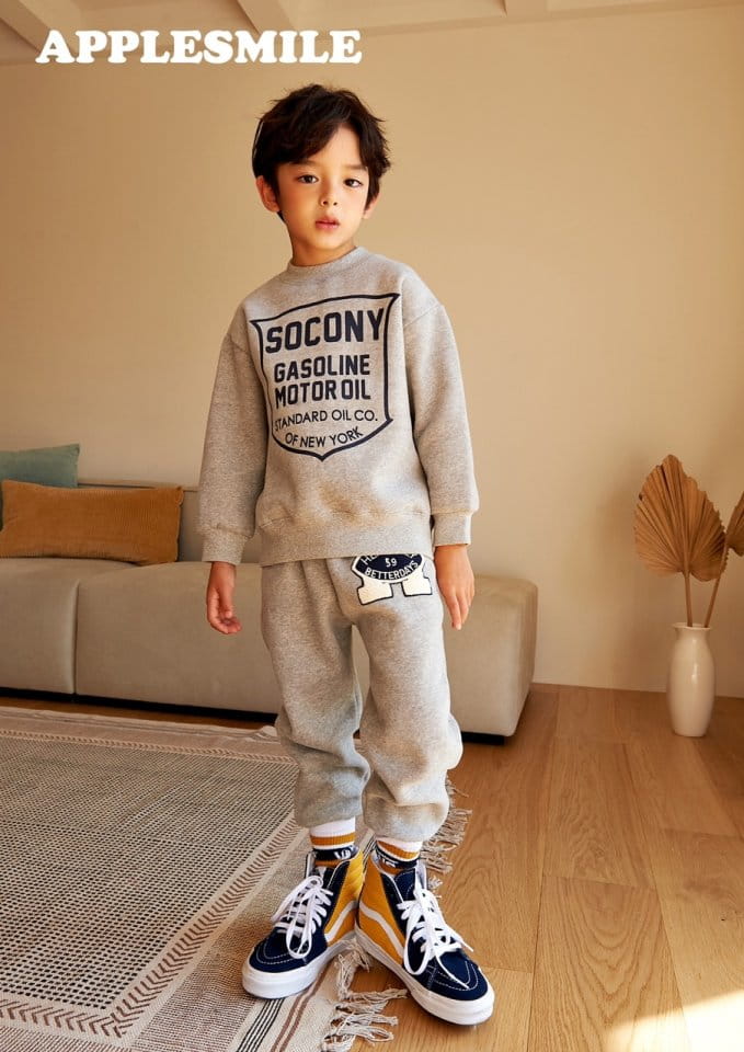 APPLESMILE - Korean Children Fashion - #Kfashion4kids - Oil Sweatshirt - 7