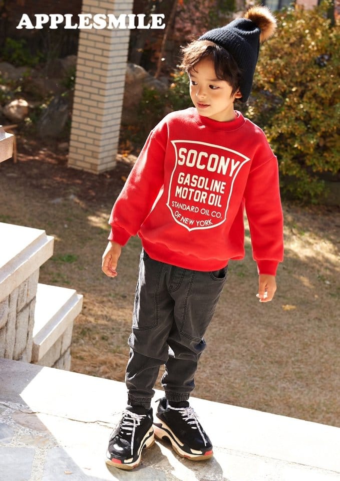 APPLESMILE - Korean Children Fashion - #Kfashion4kids - Oil Sweatshirt - 9