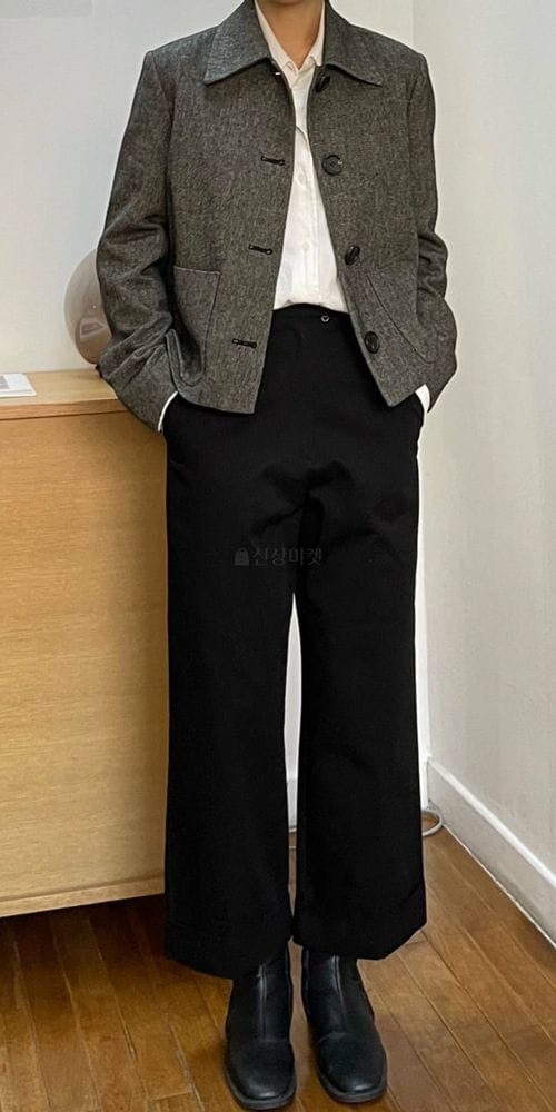ARE YOU - Korean Children Fashion - #Kfashion4kids - Linen Jacket Charcoal - 2