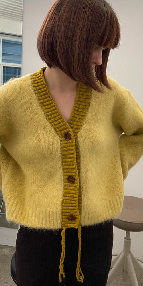 ARE YOU - Korean Children Fashion - #Kfashion4kids - Nuts Brush Cardigan - 10