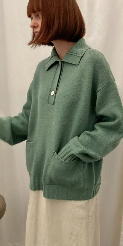 ARE YOU - Korean Children Fashion - #Kfashion4kids - Half Neck Cash Knit - 3