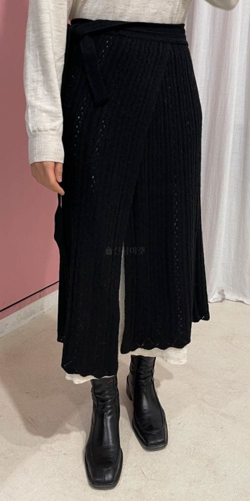 ARE YOU - Korean Children Fashion - #Kfashion4kids - Knit Wrap Skirt - 3