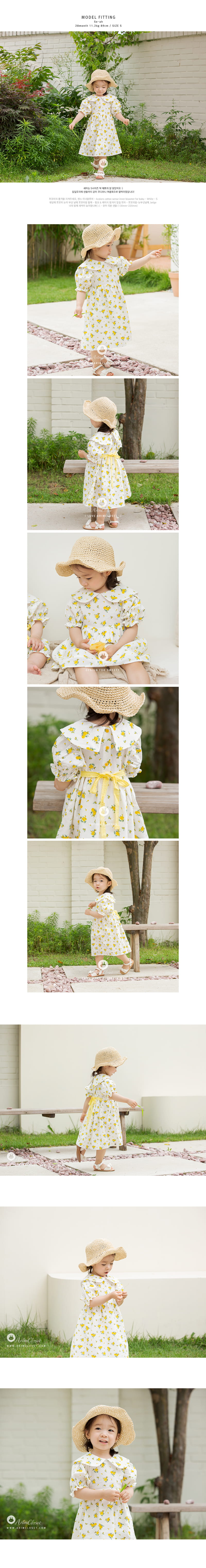 ARIM CLOSET - Korean Children Fashion - #Kfashion4kids - Flower Ribon One-piece - 4