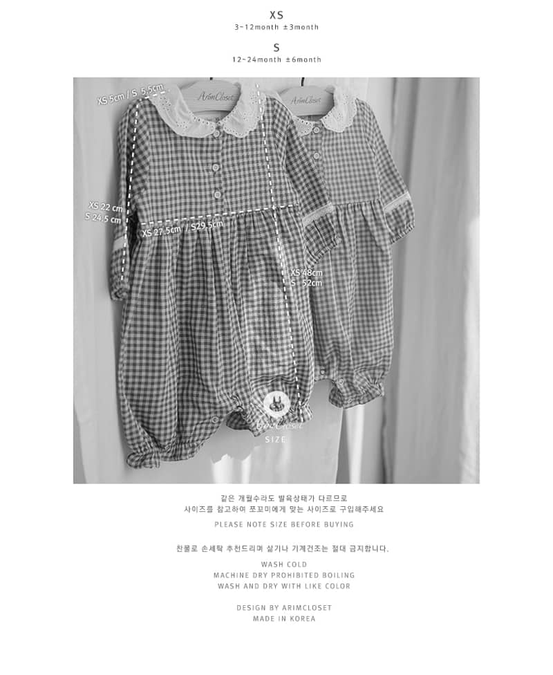 ARIM CLOSET - Korean Children Fashion - #Kfashion4kids - Lace Point Bodysuit - 3
