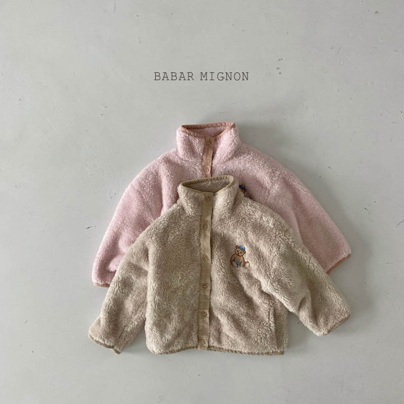 BABAR MIGNON - Korean Children Fashion - #Kfashion4kids - Bear Fleece Jumper