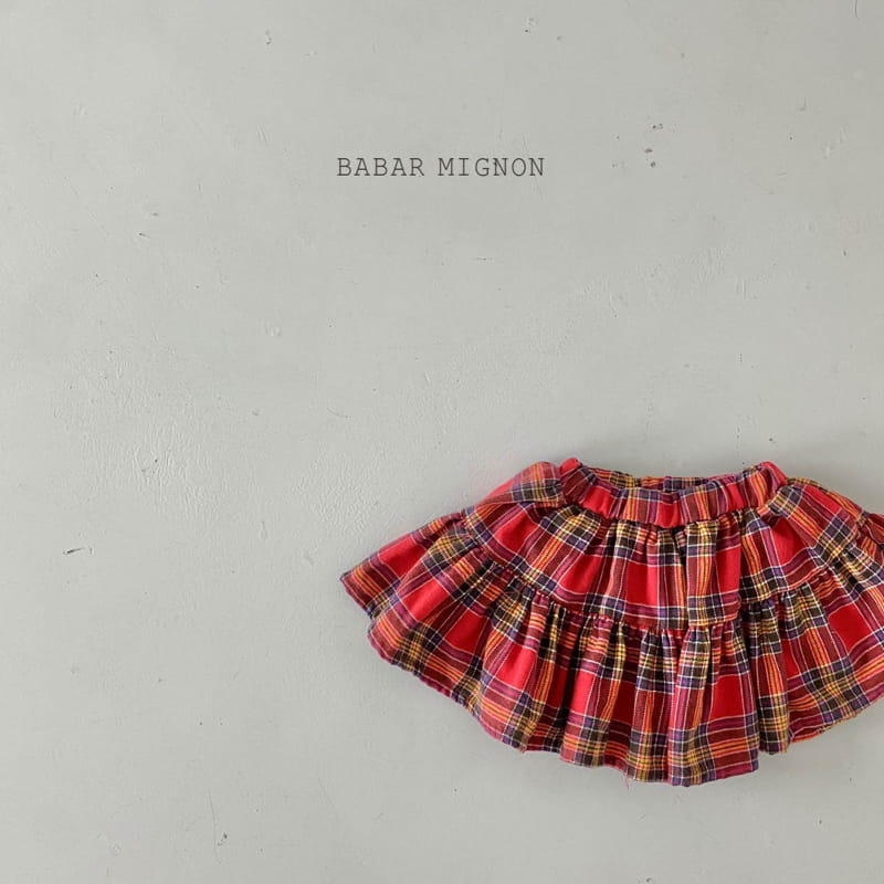BABAR MIGNON - Korean Children Fashion - #Kfashion4kids - Check Skirt - 2