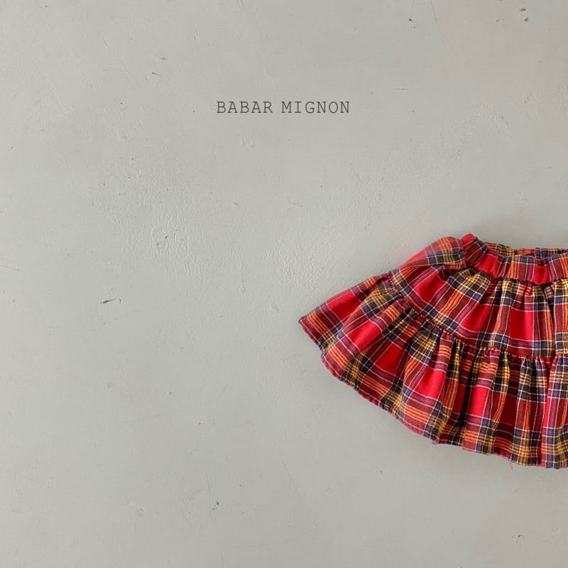 BABAR MIGNON - Korean Children Fashion - #Kfashion4kids - Check Skirt - 3