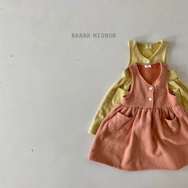 BABAR MIGNON - Korean Children Fashion - #Kfashion4kids - V Sleeveless One-piece