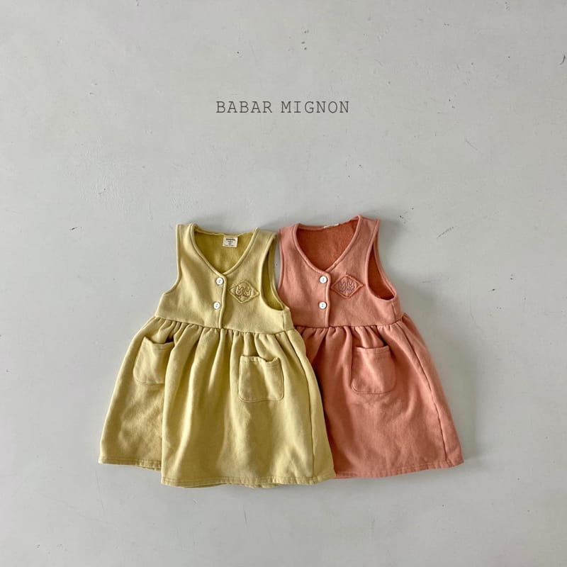 BABAR MIGNON - Korean Children Fashion - #Kfashion4kids - V Sleeveless One-piece - 3