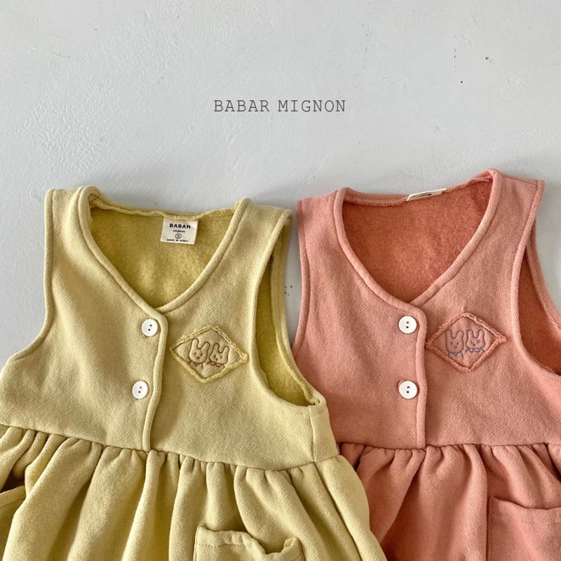 BABAR MIGNON - Korean Children Fashion - #Kfashion4kids - V Sleeveless One-piece - 6