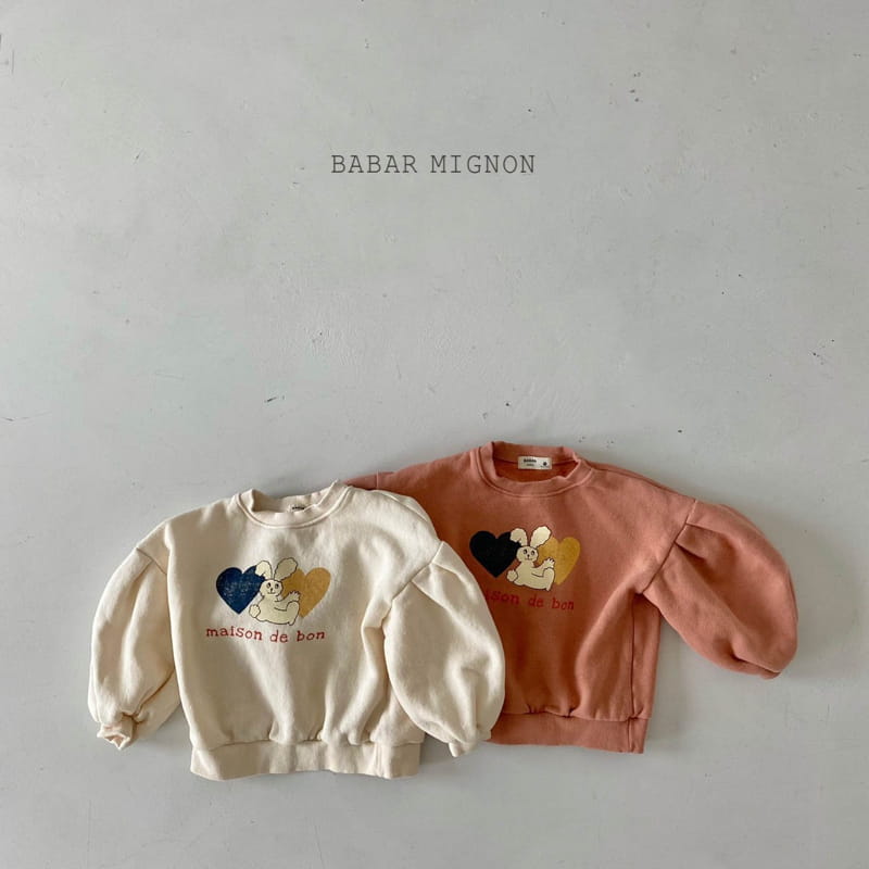 BABAR MIGNON - Korean Children Fashion - #Kfashion4kids - Heart Sweatshirt