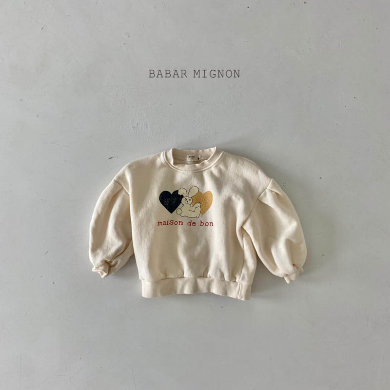 BABAR MIGNON - Korean Children Fashion - #Kfashion4kids - Heart Sweatshirt - 10