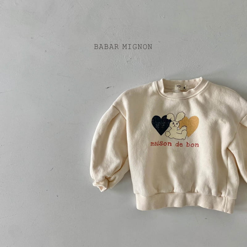 BABAR MIGNON - Korean Children Fashion - #Kfashion4kids - Heart Sweatshirt - 12