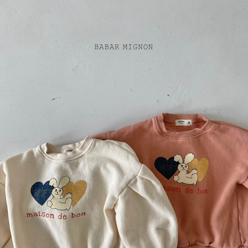 BABAR MIGNON - Korean Children Fashion - #Kfashion4kids - Heart Sweatshirt - 5