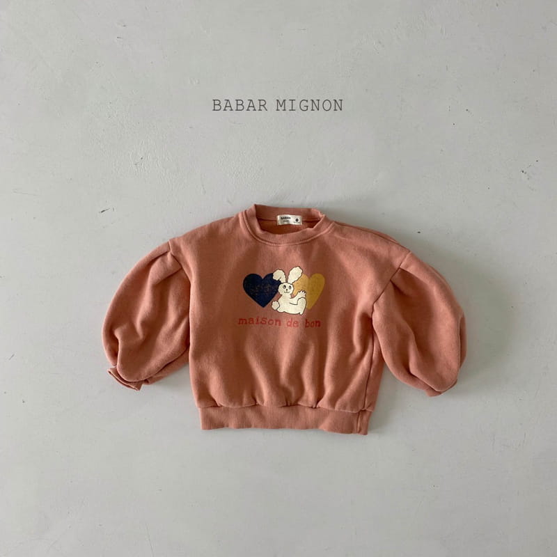 BABAR MIGNON - Korean Children Fashion - #Kfashion4kids - Heart Sweatshirt - 6