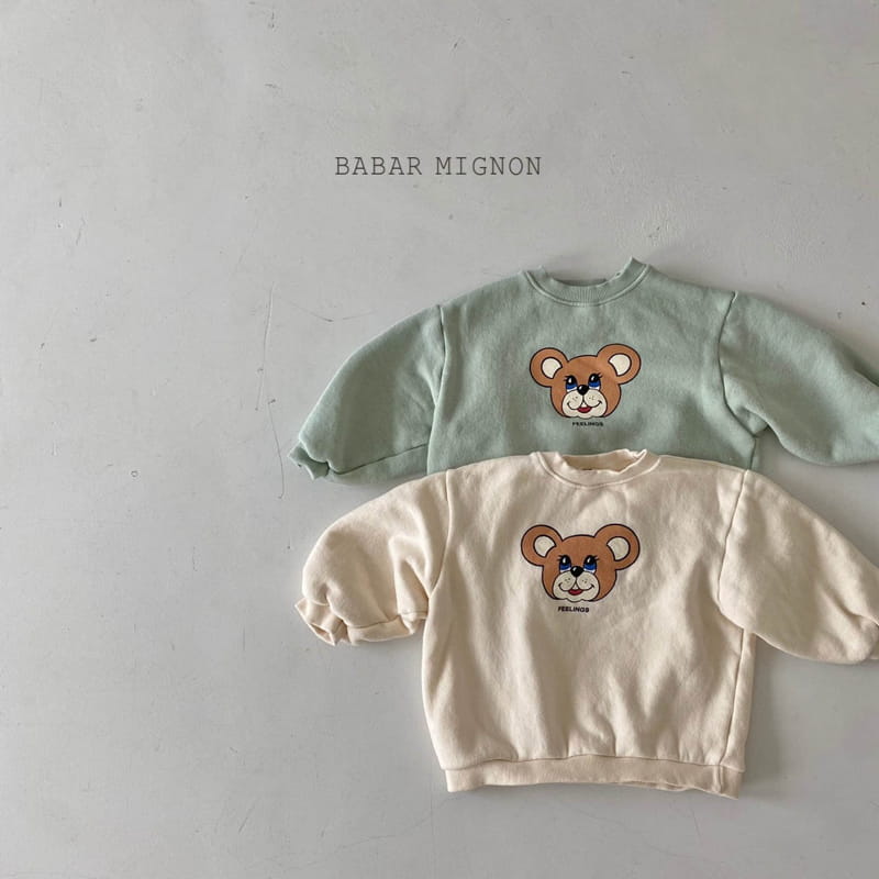 BABAR MIGNON - Korean Children Fashion - #Kfashion4kids - Feeling Bear Sweatshirt
