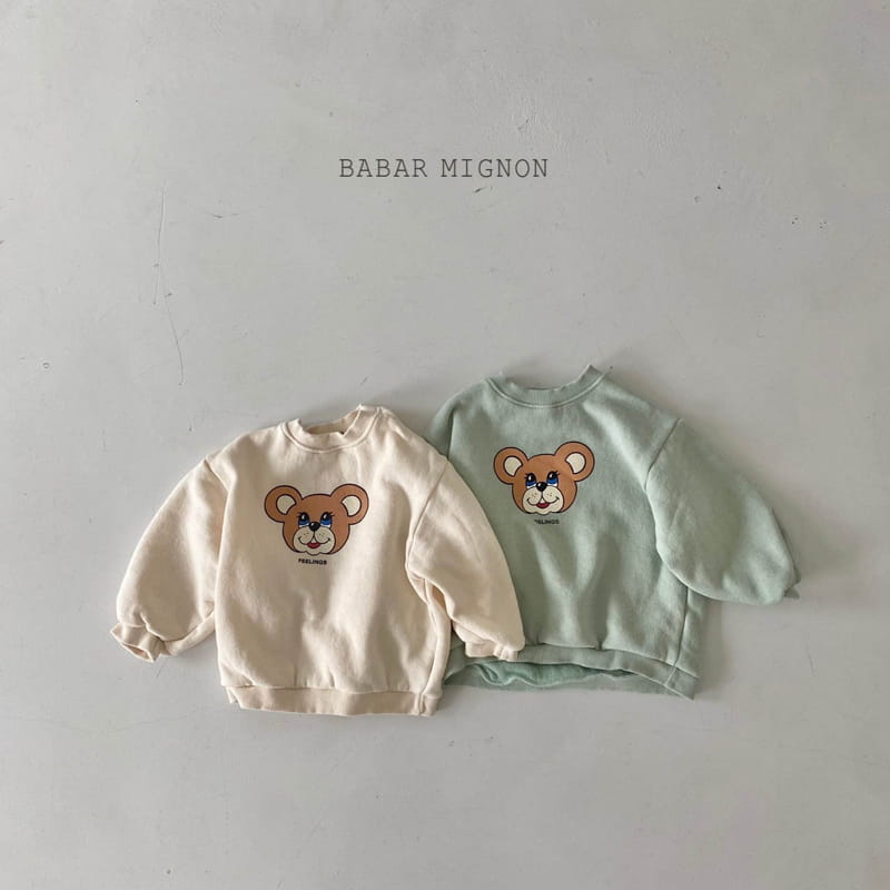 BABAR MIGNON - Korean Children Fashion - #Kfashion4kids - Feeling Bear Sweatshirt - 2