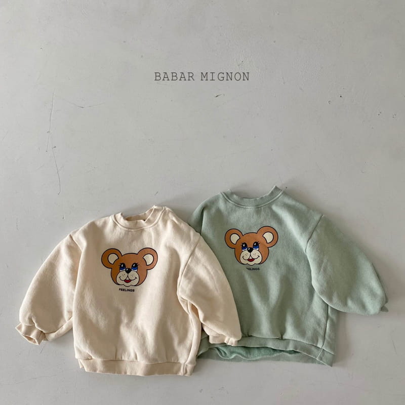 BABAR MIGNON - Korean Children Fashion - #Kfashion4kids - Feeling Bear Sweatshirt - 3