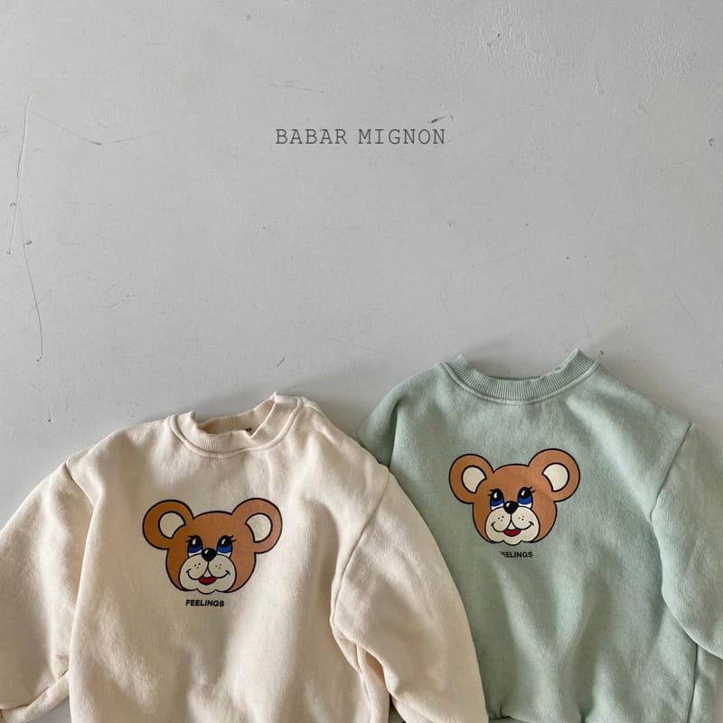 BABAR MIGNON - Korean Children Fashion - #Kfashion4kids - Feeling Bear Sweatshirt - 5