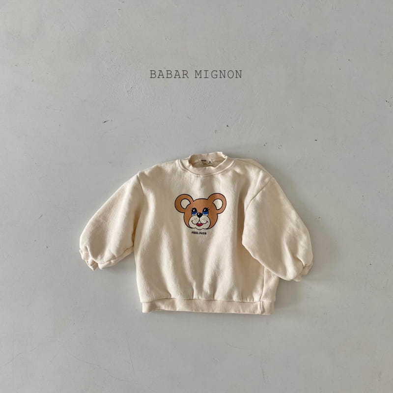 BABAR MIGNON - Korean Children Fashion - #Kfashion4kids - Feeling Bear Sweatshirt - 9