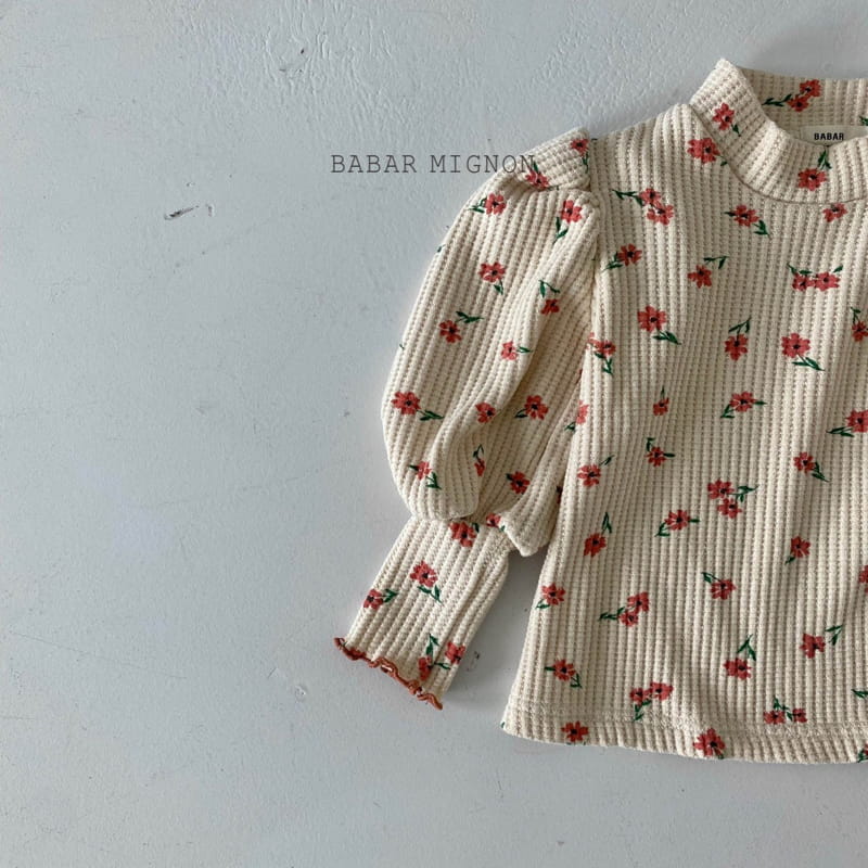 BABAR MIGNON - Korean Children Fashion - #Kfashion4kids - Puff Waffle Tee - 10