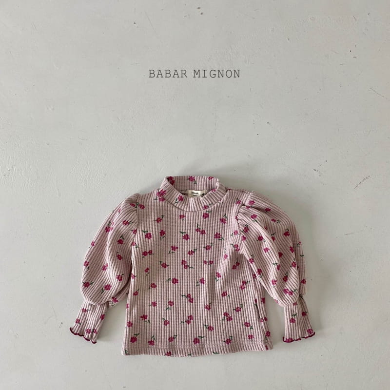 BABAR MIGNON - Korean Children Fashion - #Kfashion4kids - Puff Waffle Tee - 12