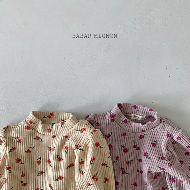 BABAR MIGNON - Korean Children Fashion - #Kfashion4kids - Puff Waffle Tee - 3