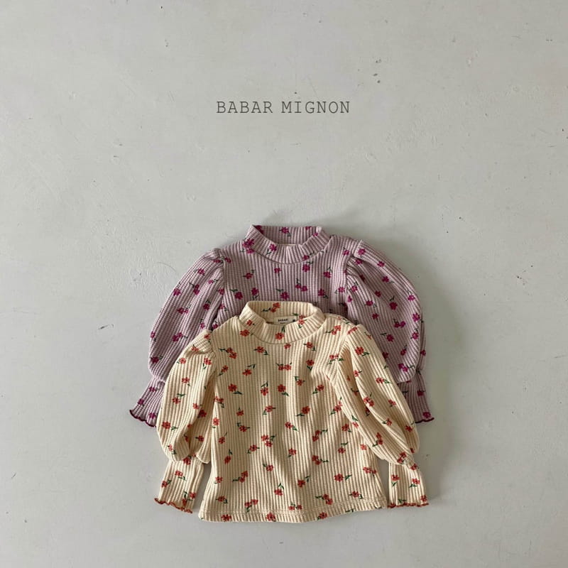 BABAR MIGNON - Korean Children Fashion - #Kfashion4kids - Puff Waffle Tee - 4