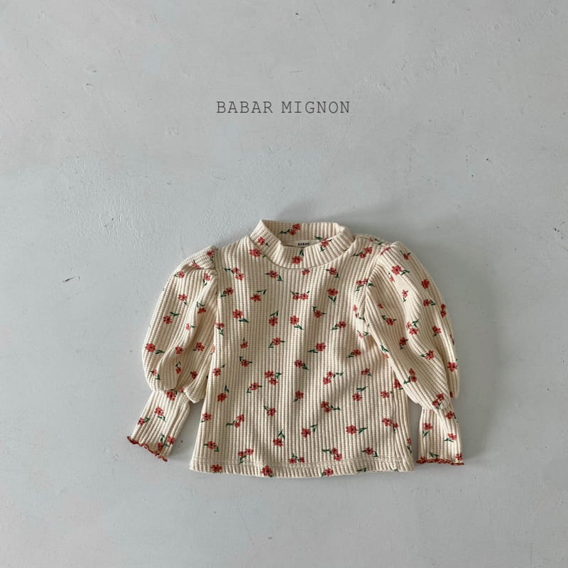 BABAR MIGNON - Korean Children Fashion - #Kfashion4kids - Puff Waffle Tee - 6