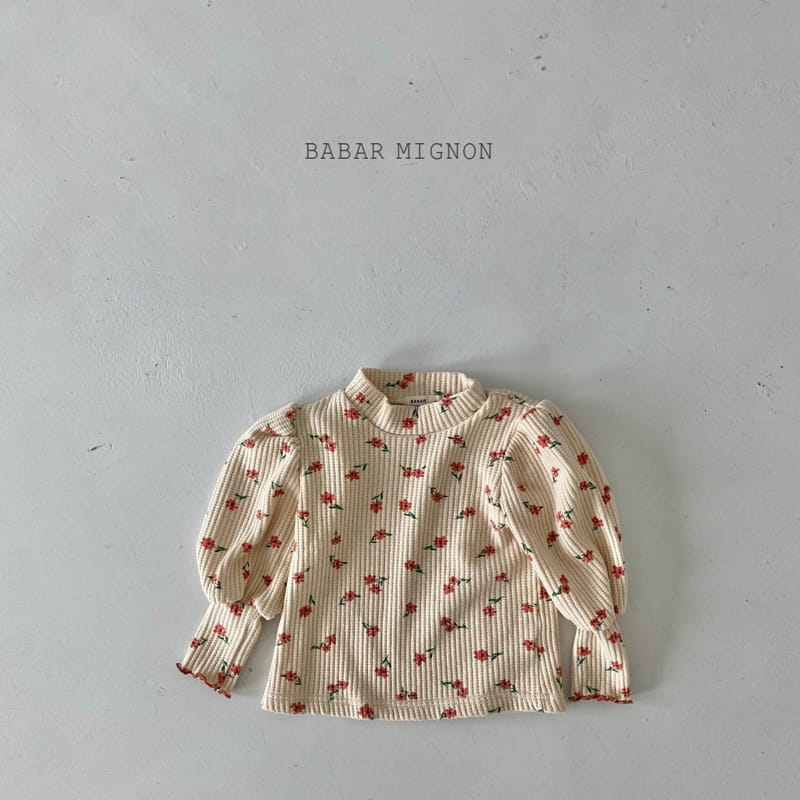 BABAR MIGNON - Korean Children Fashion - #Kfashion4kids - Puff Waffle Tee - 7