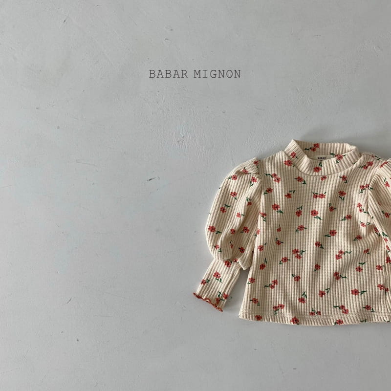 BABAR MIGNON - Korean Children Fashion - #Kfashion4kids - Puff Waffle Tee - 8
